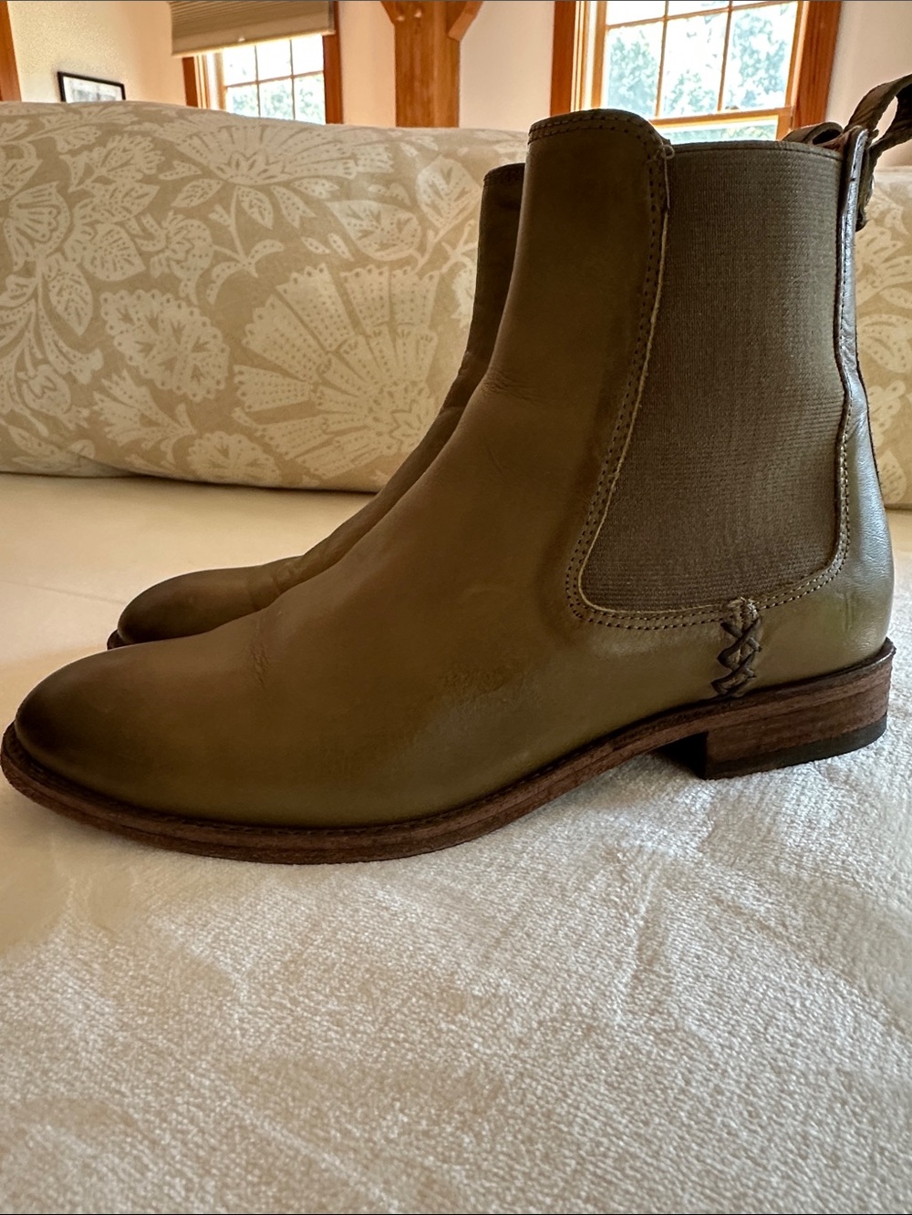 Frye Melissa Chelsea Boot Olive 7 Med